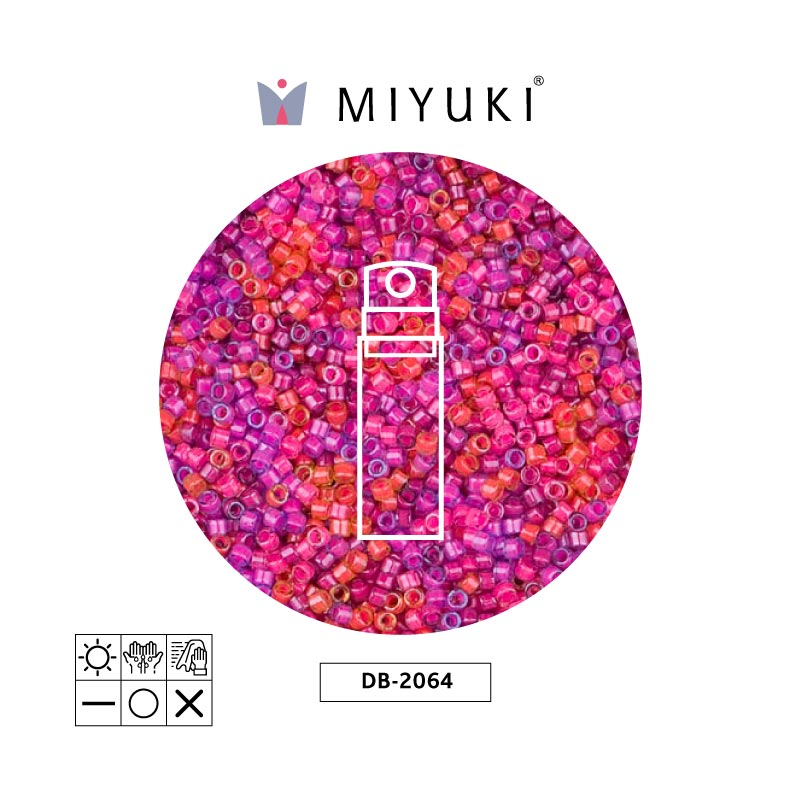 Miyuki delica 11/0 DB2064 luminous color mix x 10g