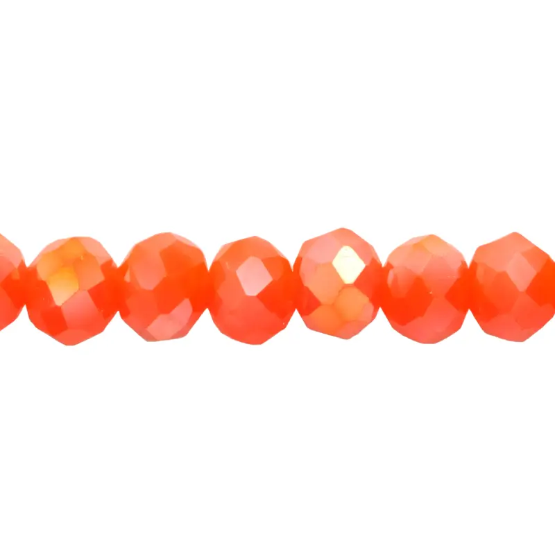 Murano rondela facetada 3mm salmon 79 x aprox 140unds