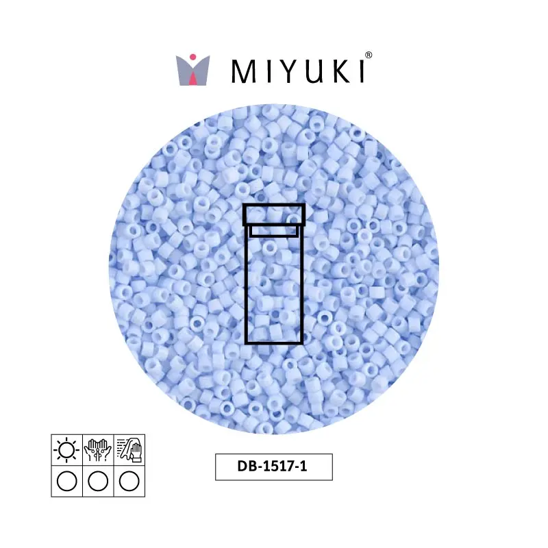 Miyuki delica 11/0 DB1517-1 mate opaco claro cielo azul x 3g