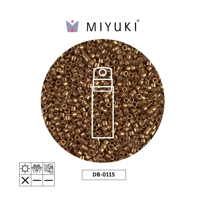 Miyuki delica 11/0 DB0115 transp lusterrmetal x 10g
