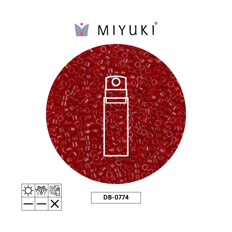 Miyuki delica 11/0 DB0776 matte transp kelly x 10g