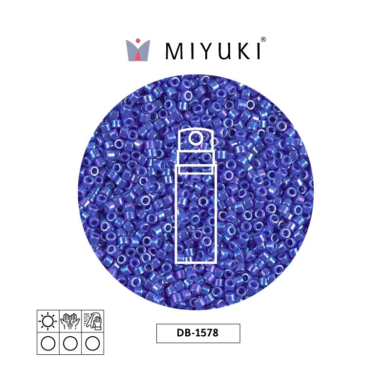 Miyuki delica 11/0 DB1578 opaco azul AB x 10g