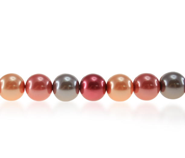 Perla vidrio 6mm mix rosas 2 x 135unds