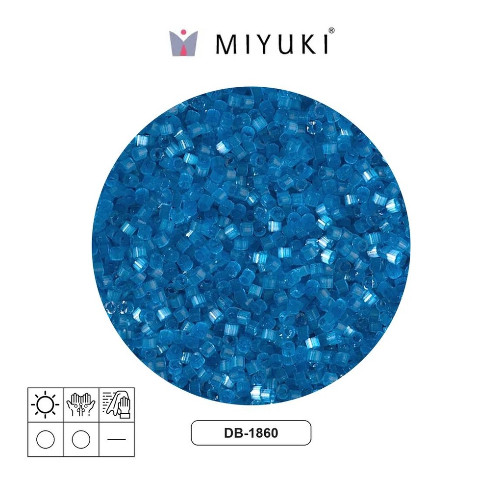 Miyuki delica 11/0 DB1860 capri blue satin x 50g
