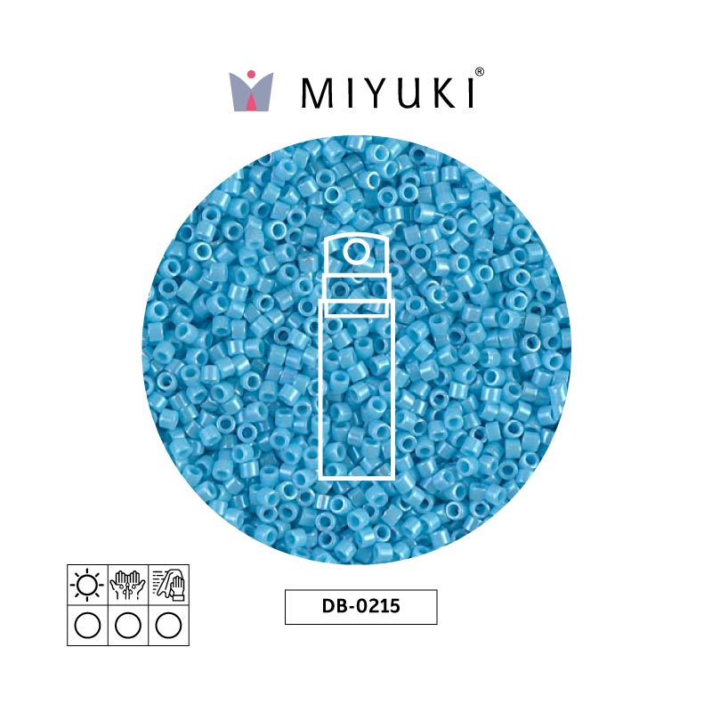 Miyuki delica 11/0 DB0215 opaco cielo azul lusterr x 10gr