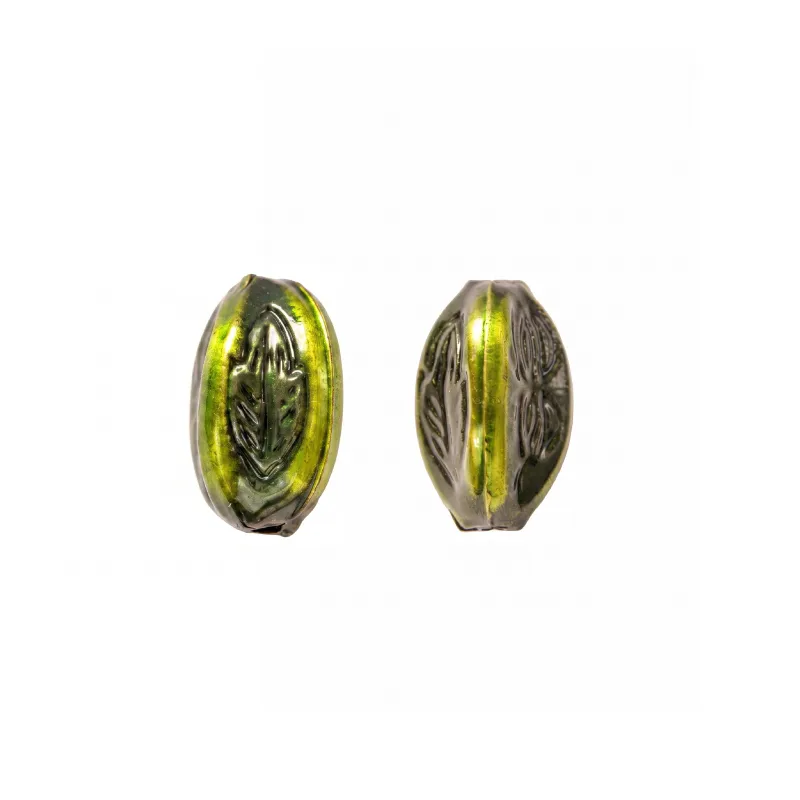 Herraje hindú K2210 separador 22x16mm verde x 8 und