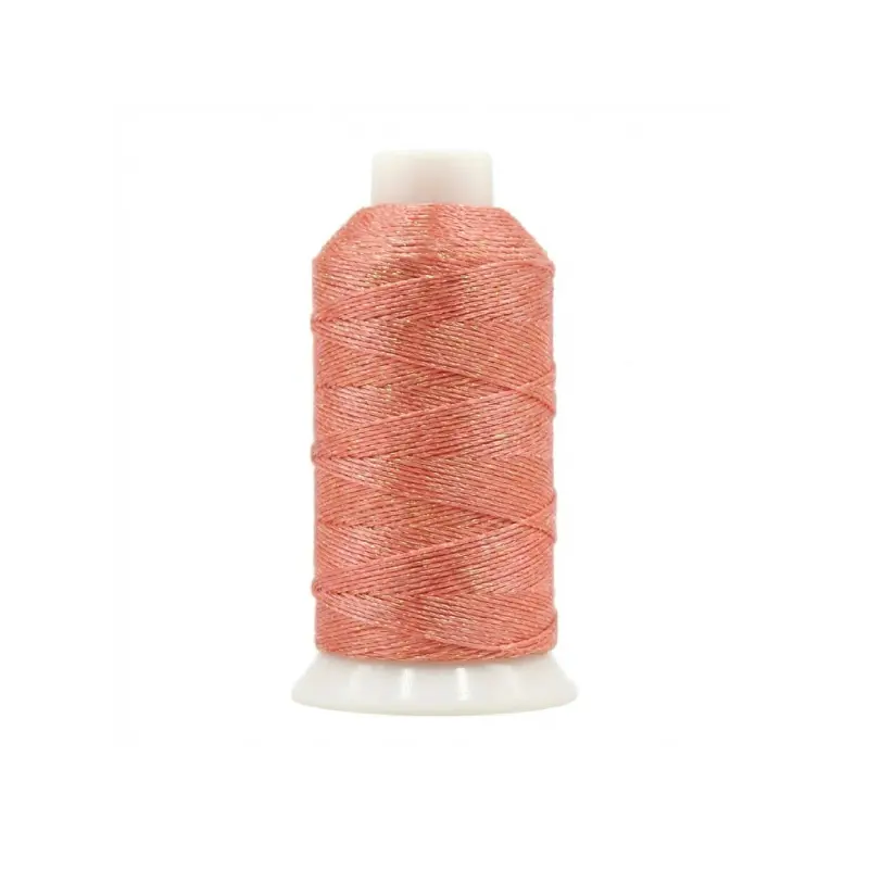 Hilo poliester metalizado 15 hilos SG-858 padparascha x rollo 150m