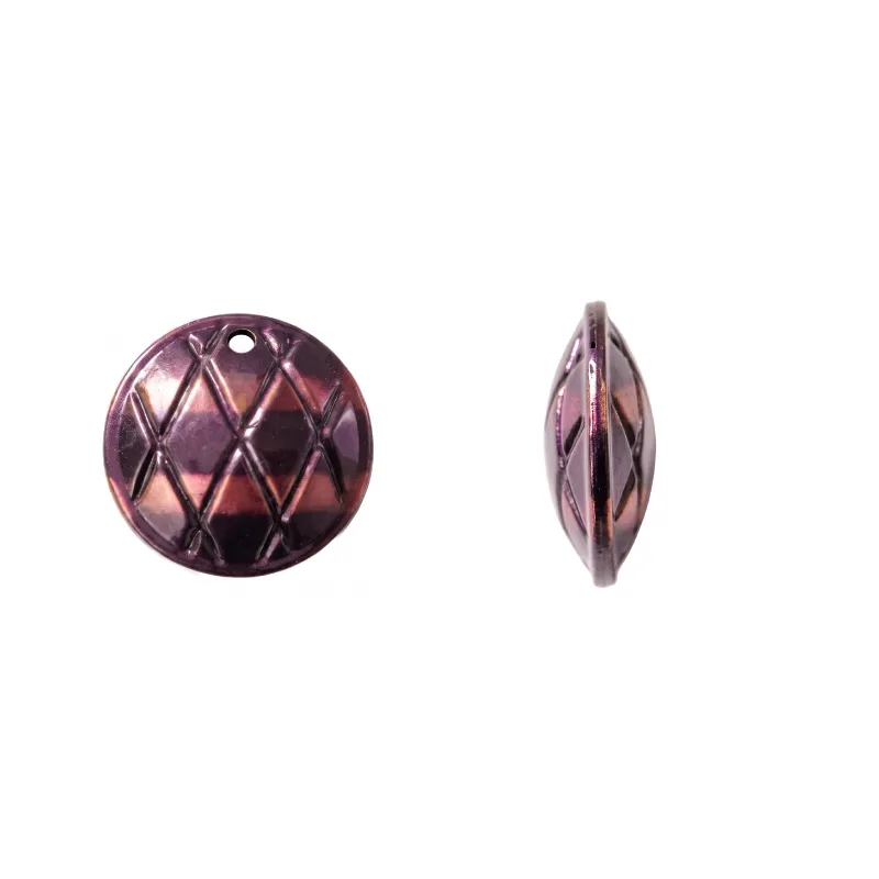 Herraje hindu K2202 redondo 25mm morado x 8 und