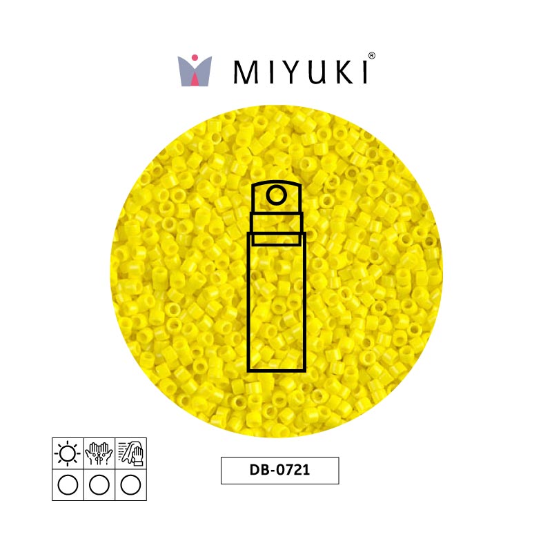 Miyuki delica 11/0 DB0721 opaco amarillo x 10gr