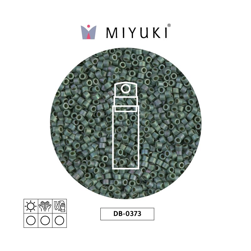 Miyuki delica 11/0 DB0373 mate metalizado und lea x 10g
