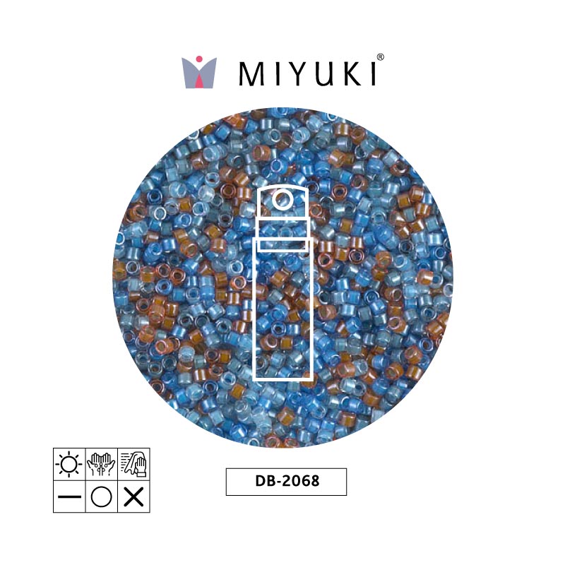 Miyuki delica 11/0 DB2068 luminous color mix x 10gr