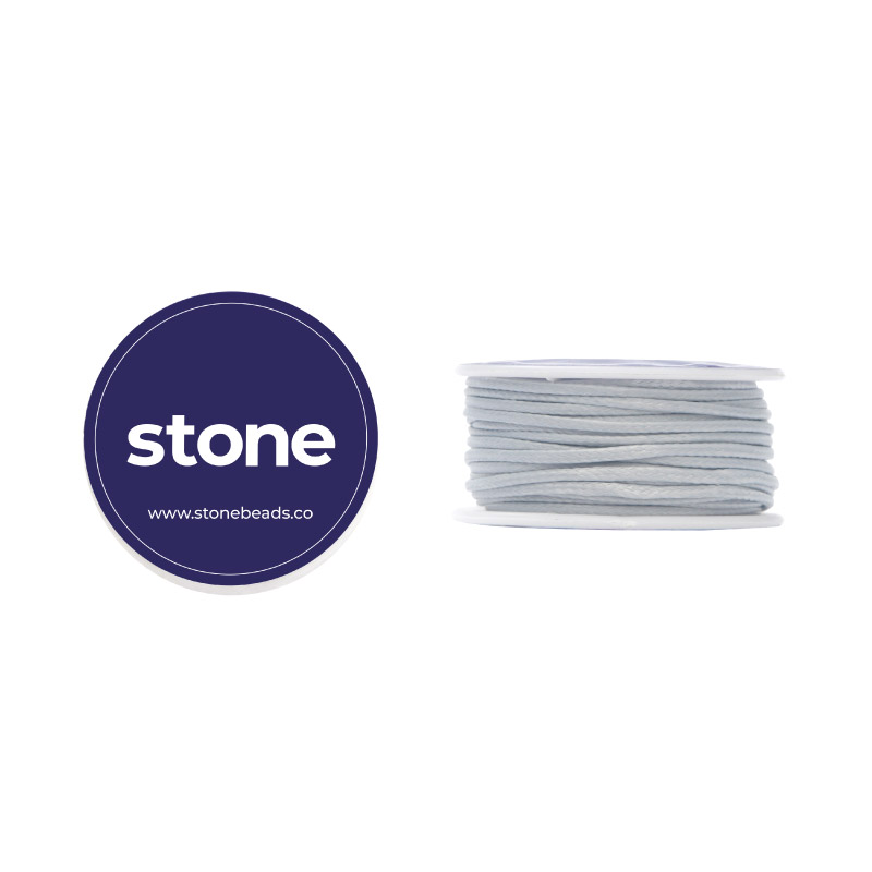 Cordon vibora 1mm 128 gris x rollo 8m