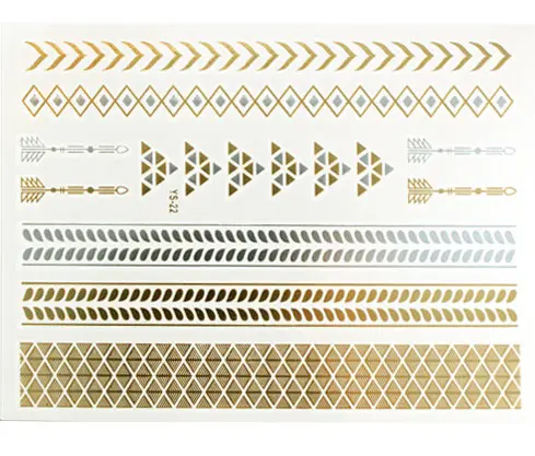 Metal tattoo sticker x und