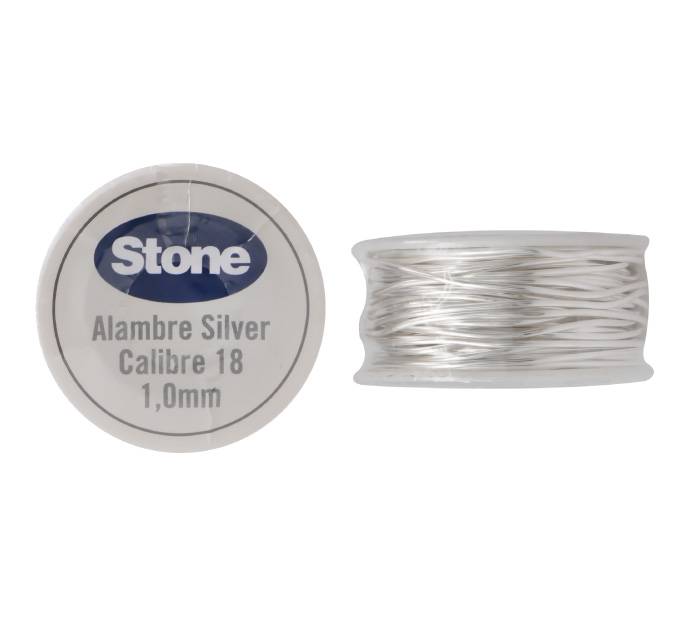 Hilo silver stone N.18 1.0mm x 6 metros