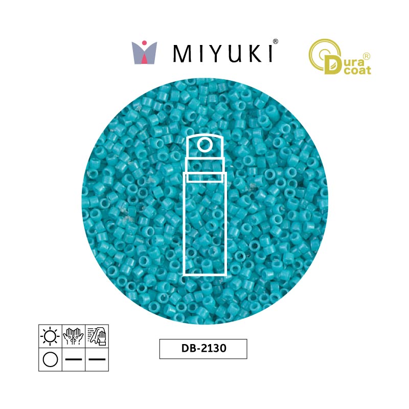 Miyuki delica 11/0 DB2130 opaco azul x 10g