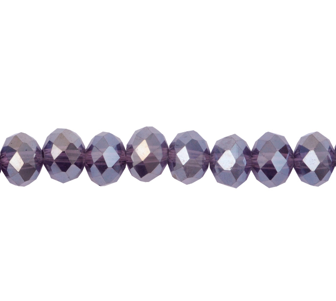 Murano rondela facetada 4mm purple 20AB x aprox110unds