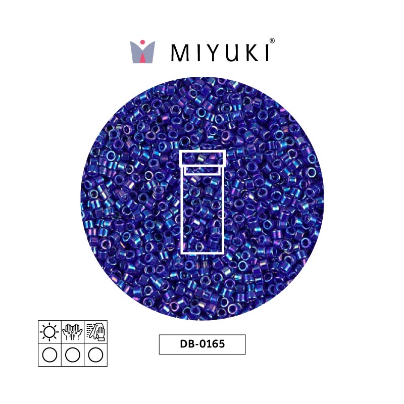 Miyuki delica 11/0 DB0165 opaco azul AB x 3g