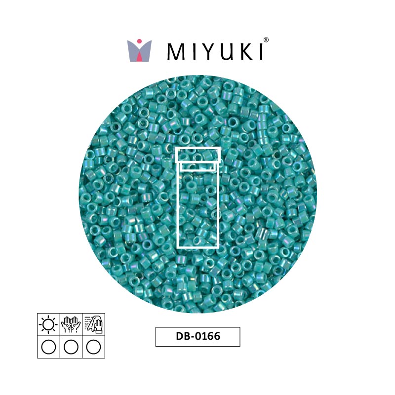 Miyuki delica 11/0 DB0166 opaco azul turquesa AB x 3g