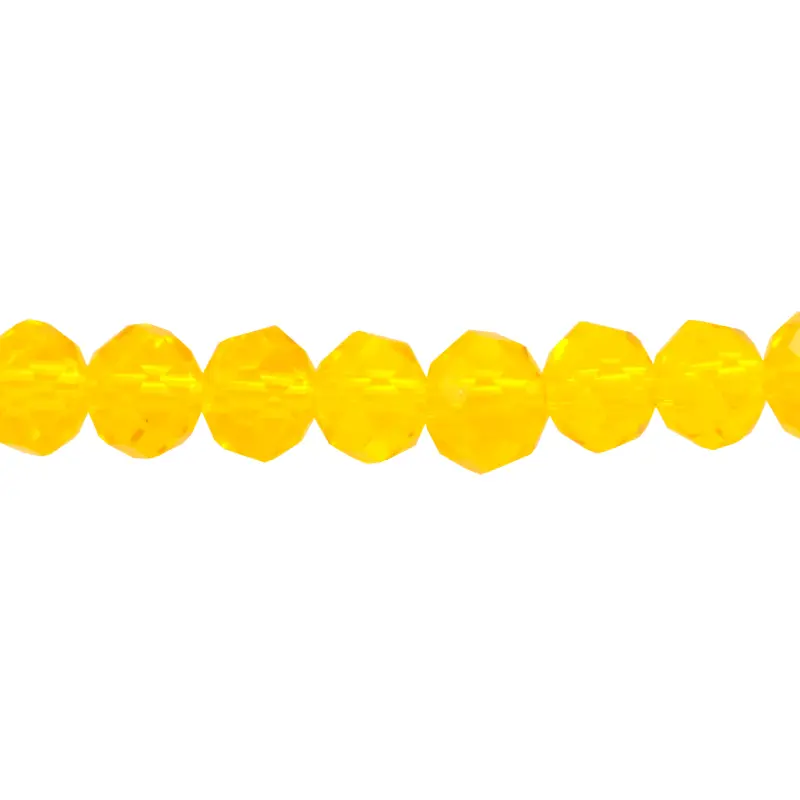 Murano rondela facetada 4mm light topaz 33AB x aprox 140unds