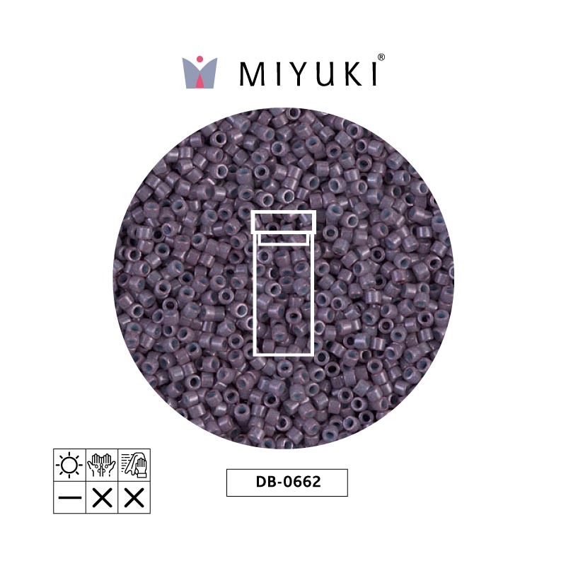 Miyuki delica 11/0 DB0662 opaco mulberry x 3g