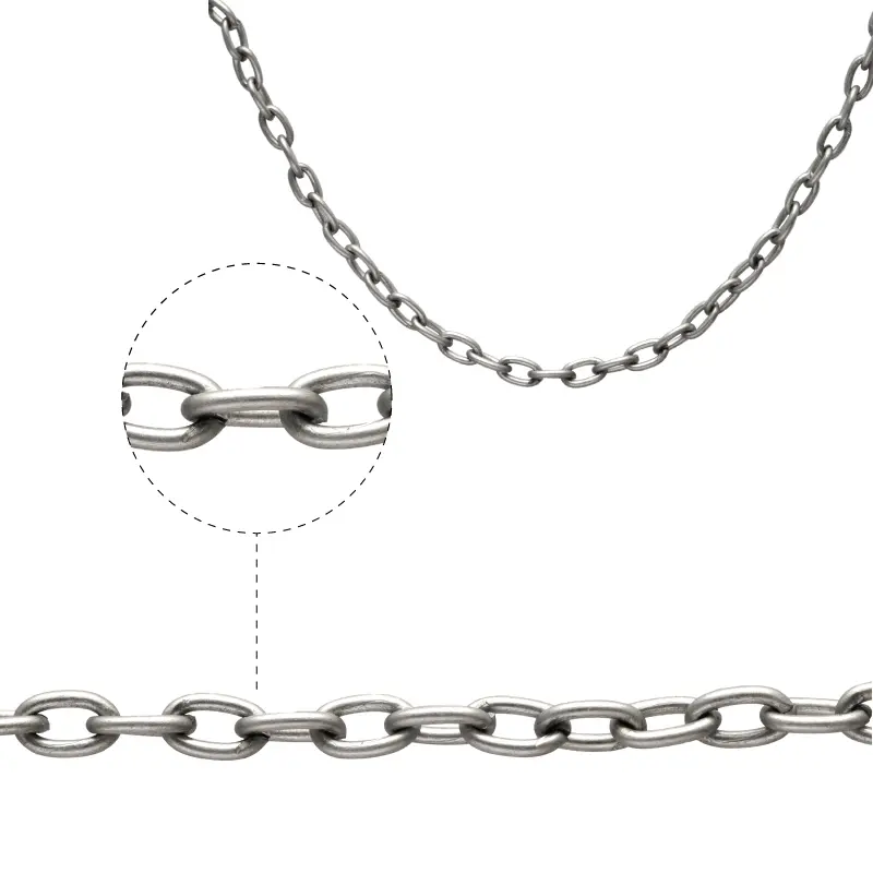White iron chain 7400588/214SB/5.5x9mm/R x m