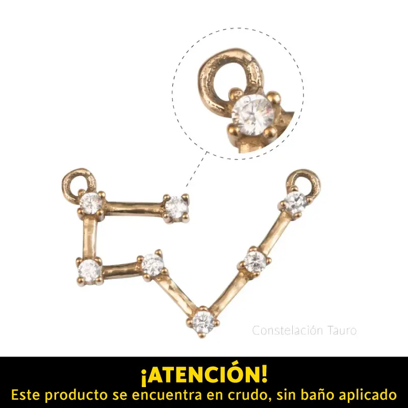 Dije micropave zodiaco tauro/R x 10unds