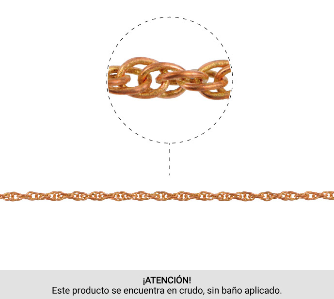 Cadena brass 2.4mm D245S/R x mt