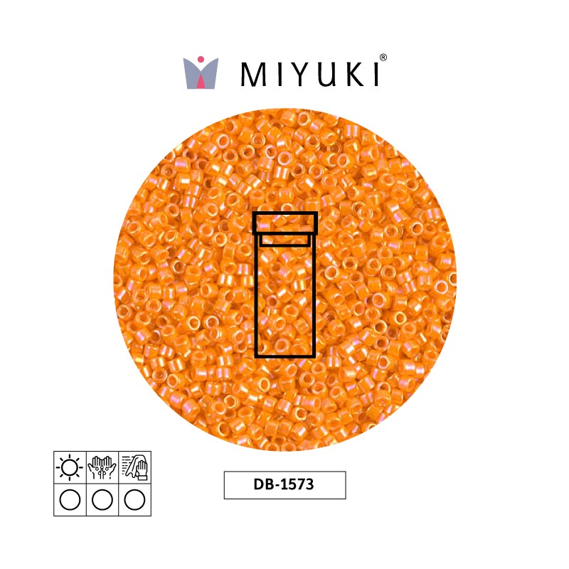 Miyuki delica 11/0 DB1573 opaco mandarin AB x 3g