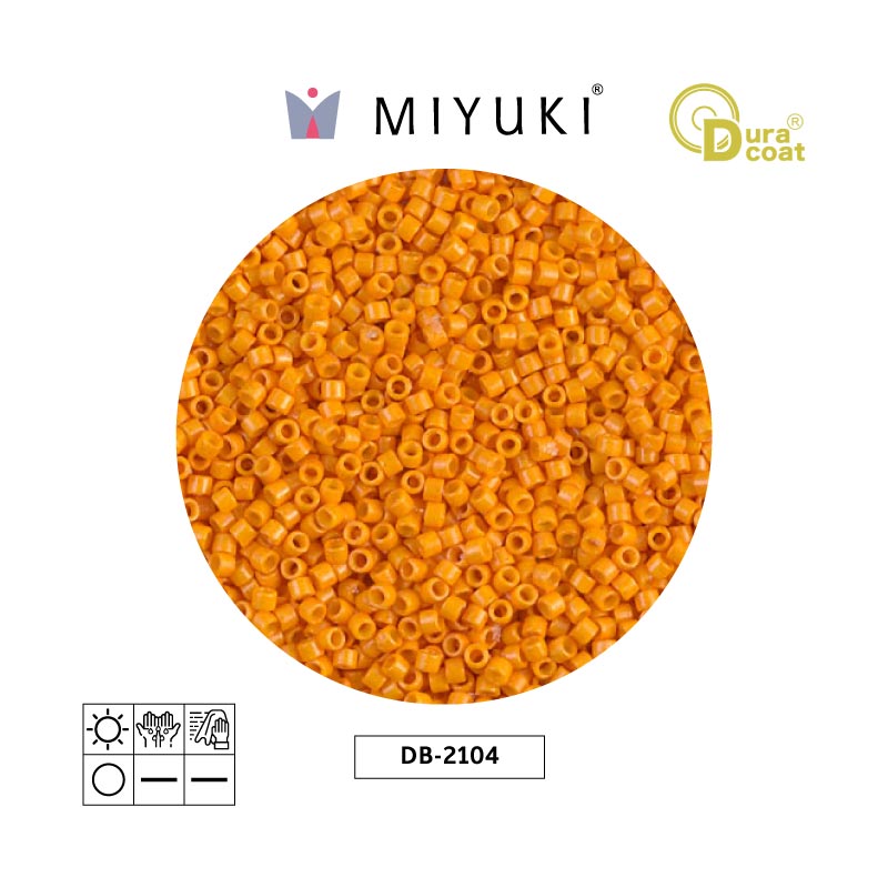 Miyuki delica 11/0 DB2104 opaco squash x 50g