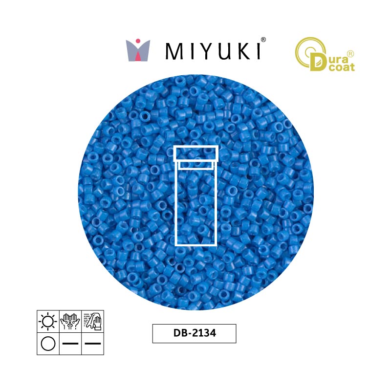 Miyuki delica 11/0 DB2134 opaco azul x 3g