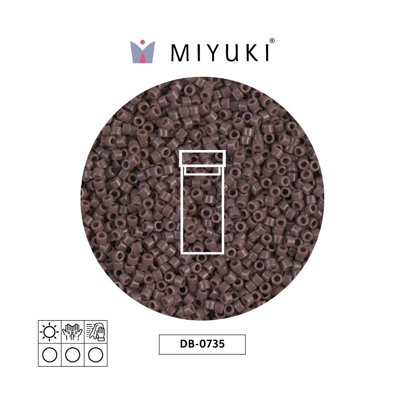 Miyuki delica 11/0 DB0735 opaco coffee x 3g