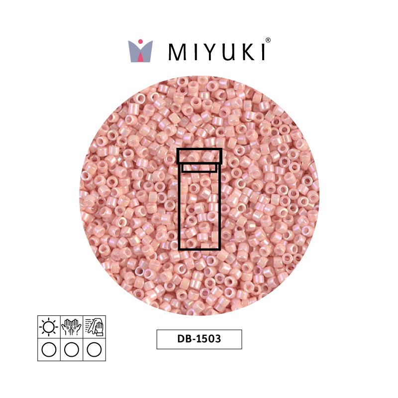 Miyuki delica 11/0 DB1503 opaco claro salmon AB x 3g