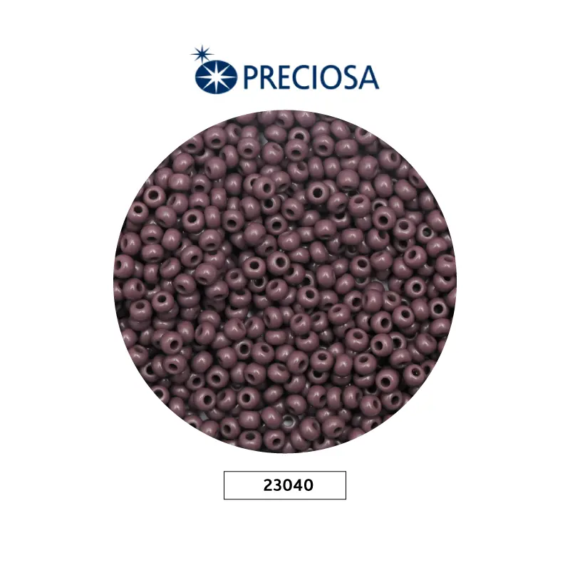 Mostacilla checa preciosa 10/0 2mm 23040 morado osc. x 500g