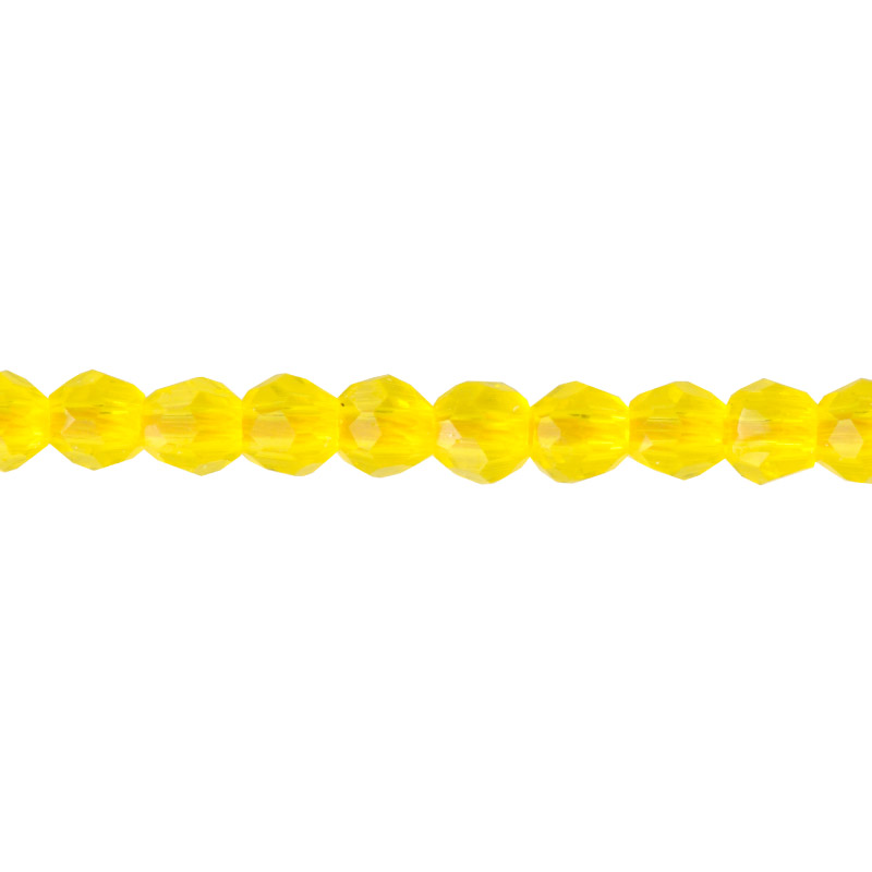 Murano redondo facetado 2mm citrino x 180 unds