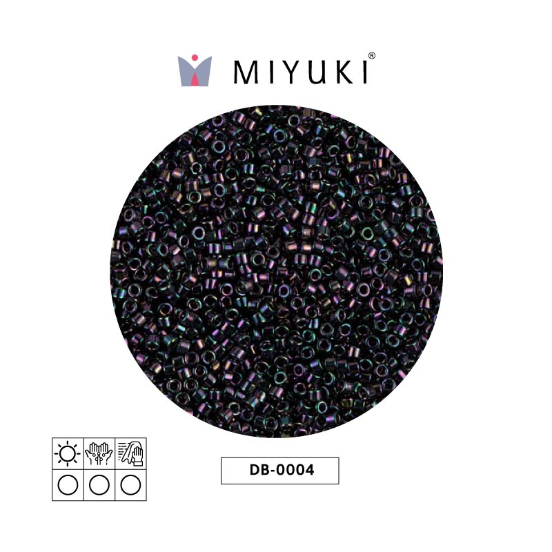 Miyuki delica 11/0 DB0004 metalizado oscuro plum AB x 50g