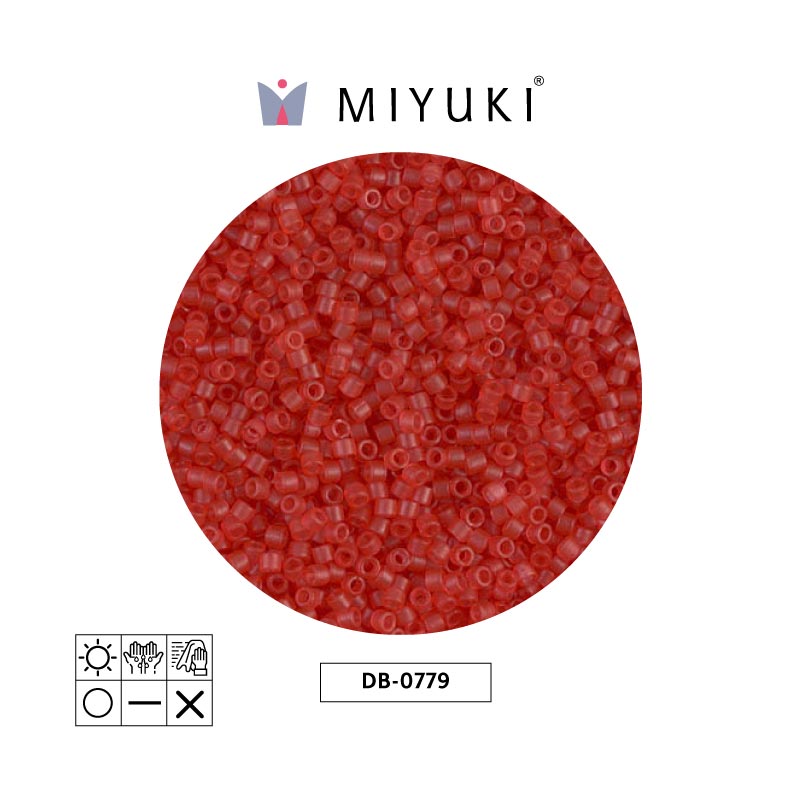 Miyuki delica 11/0 DB0779 mate tranparent watermelon x 50g