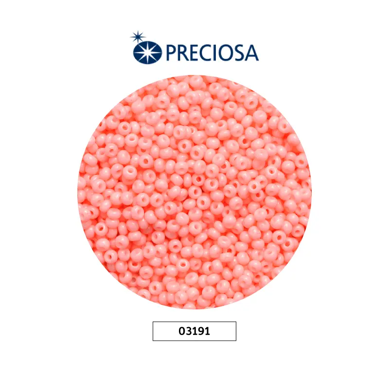 Mostacilla checa preciosa 10/0 2mm 03191 OP rosado intenso x 500g