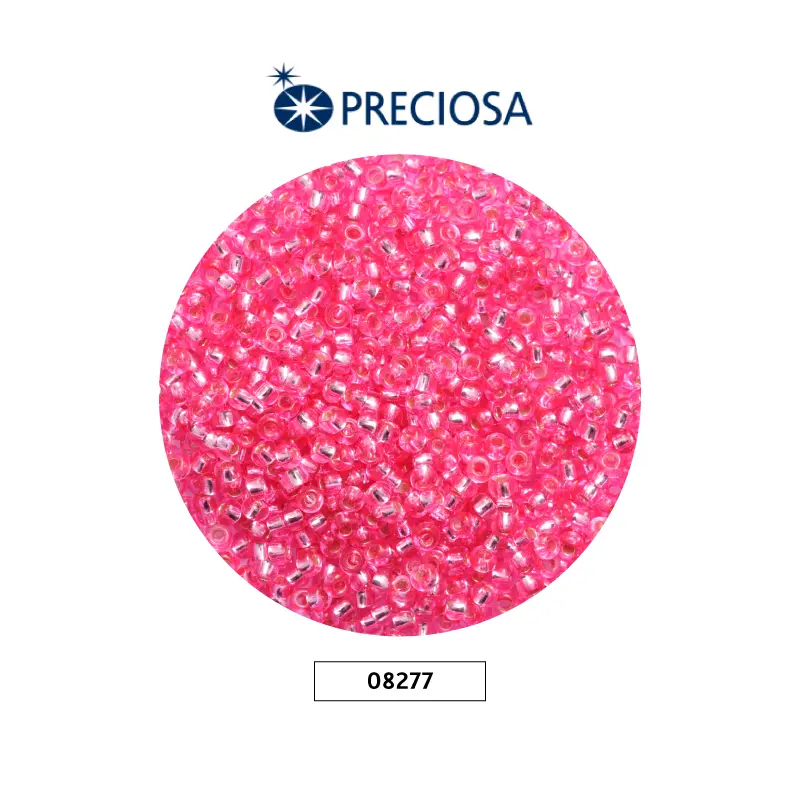 Mostacilla checa preciosa 10/0 2mm 08277 fucsia brillante x 500g