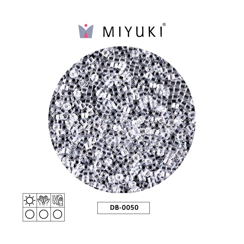 Miyuki delica 11/0 DB0050 cristal lusterr x 50g