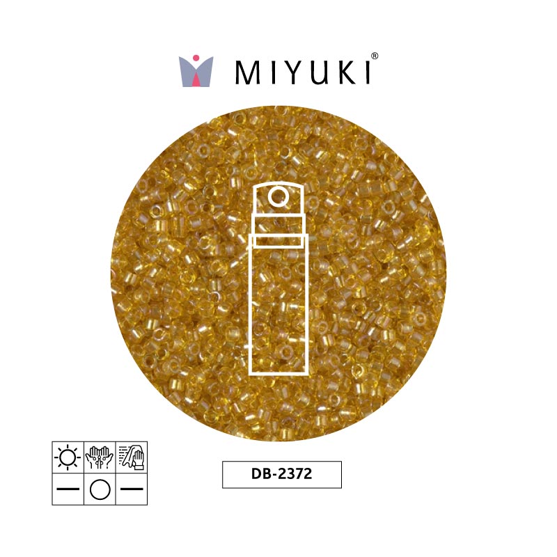 Miyuki delica 11/0 DB2372 color forrado marigold x 10g