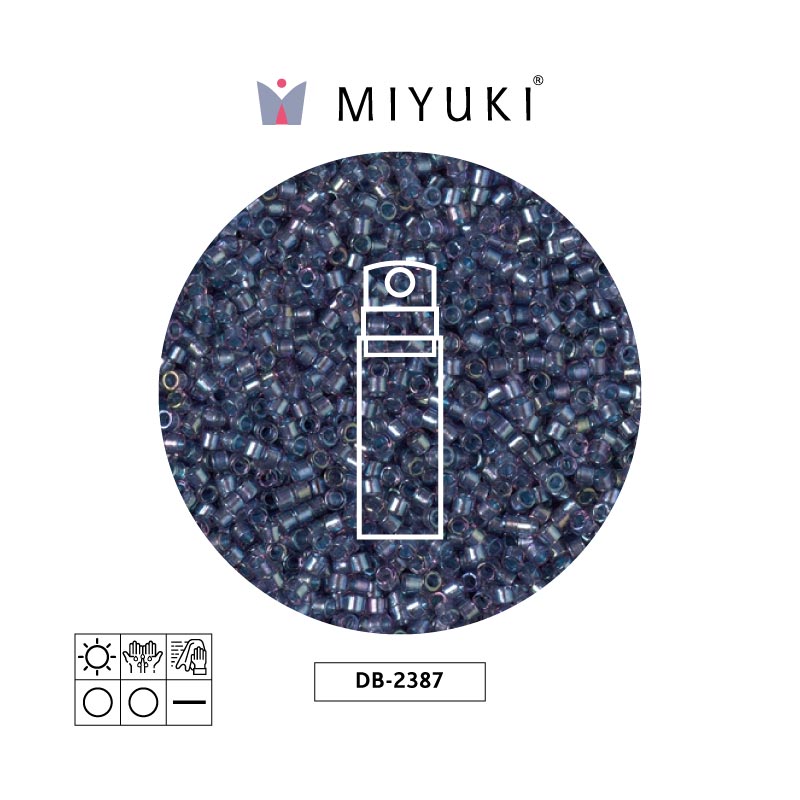Miyuki delica 11/0 DB2387 color lined tidal x 10g