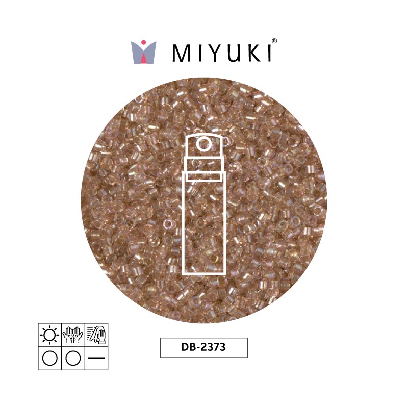 Miyuki delica 11/0 DB2373 color forrado blush x 10g