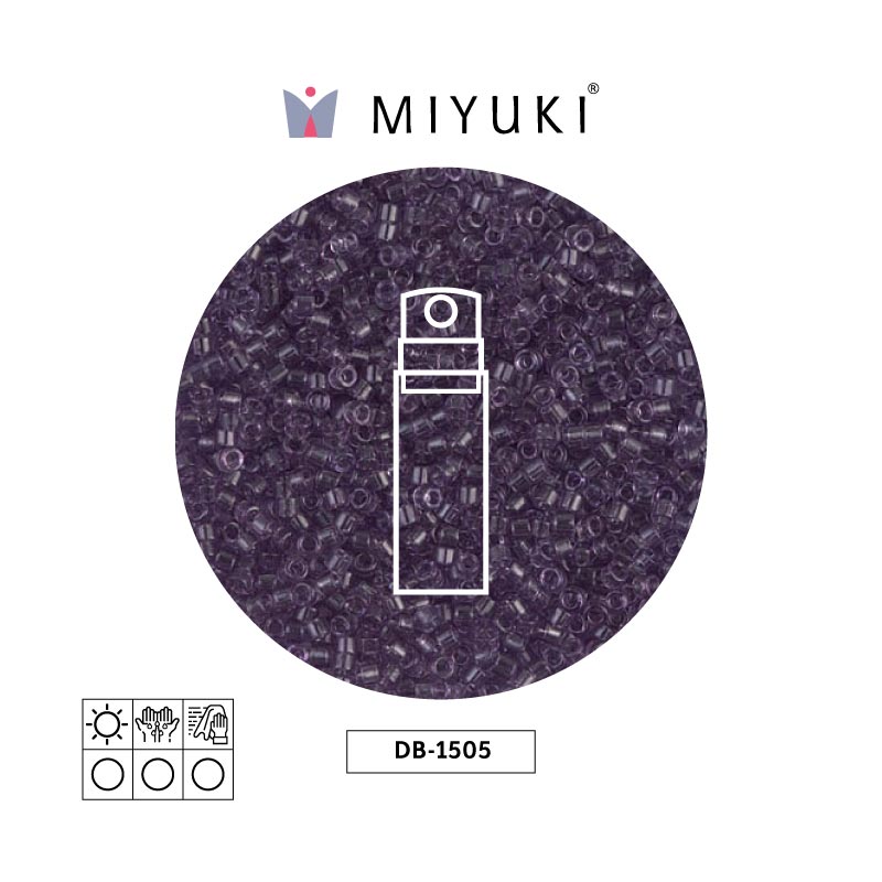 Miyuki delica 11/0 DB1105 transparente claro amethyst x 10g