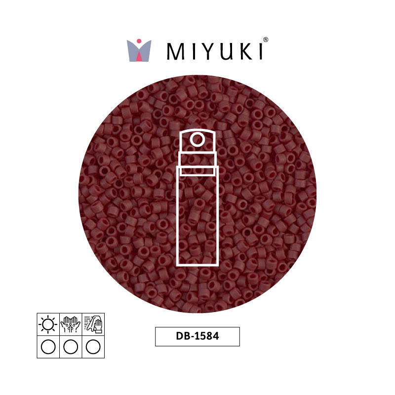 Miyuki delica 11/0 DB1584 mate opaco currant x 10g