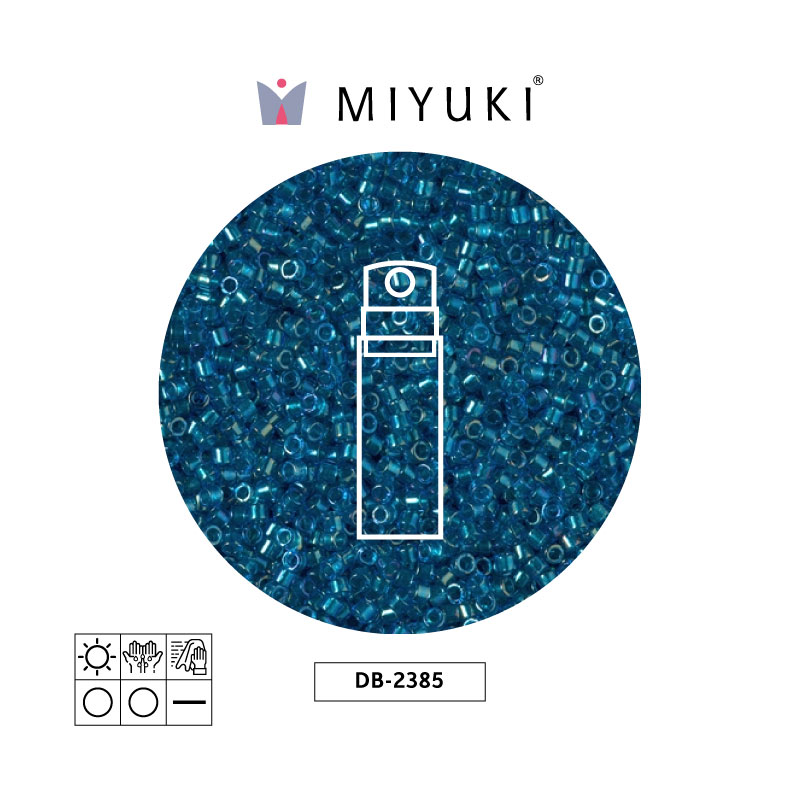 Miyuki delica 11/0 DB2385 color lined pacific x 10g