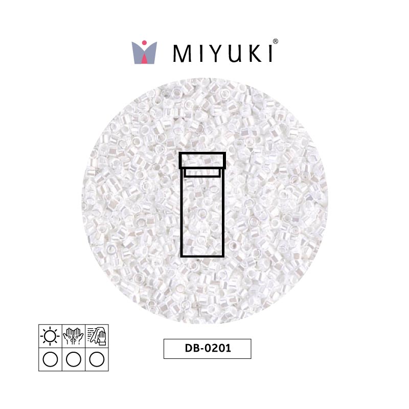 Miyuki delica 11/0 DB0201 blanco perla x 3g