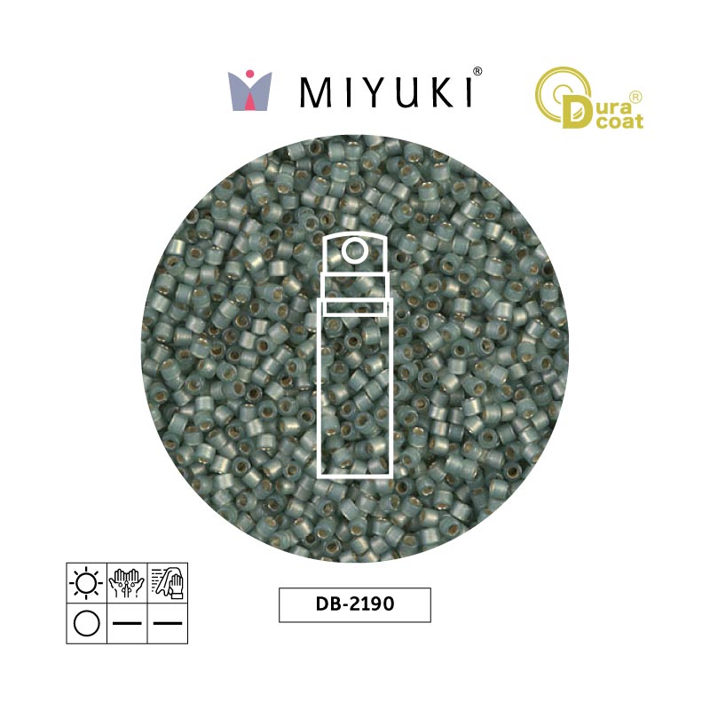Miyuki delica 11/0 DB2190 Duracoat mistletoe x 10g
