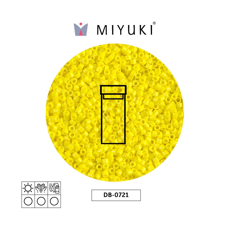 Miyuki delica 11/0 DB0721 opaco amarillo x 3g