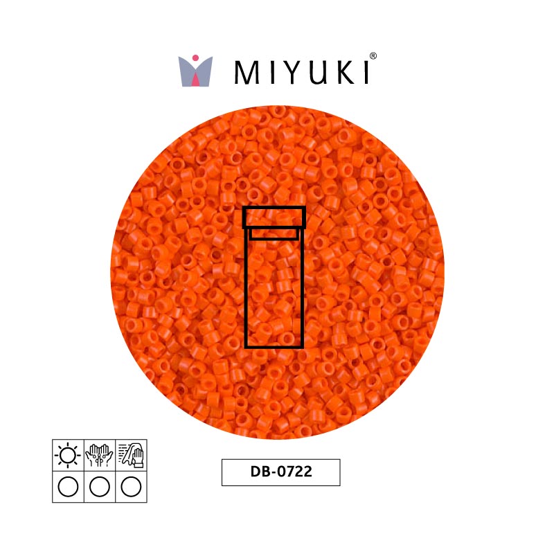 Miyuki delica 11/0 DB0722 opaque orange x 3g