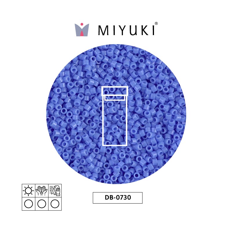 Miyuki delica 11/0 DB0730 opaco claro azul x 3g